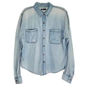 BDG Chambray Bleach Wash Button Down Shirt